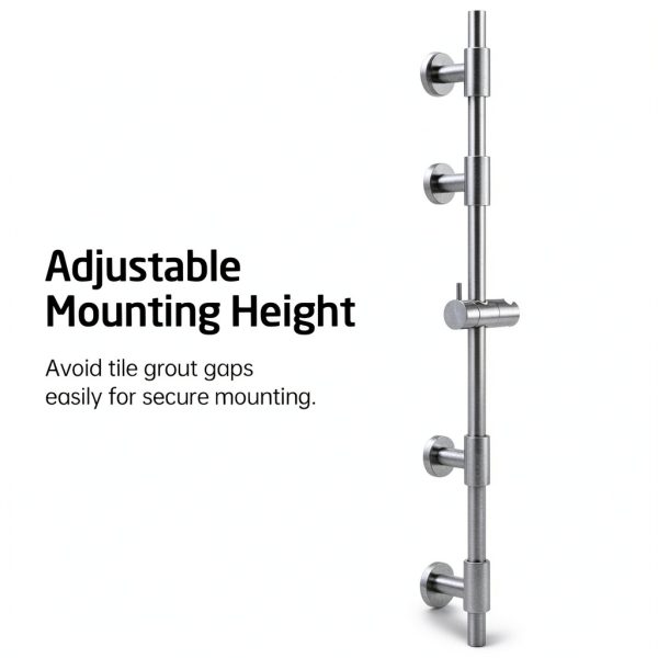 KES Shower Slide Bar Stainless Steel Adjustable Mounting-2