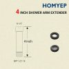 HOMYEP Shower Arm Extender Stainless Steel Chrome Finish-1