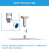Lordear Ceiling Mount Shower Arm Stainless Steel Modern-3