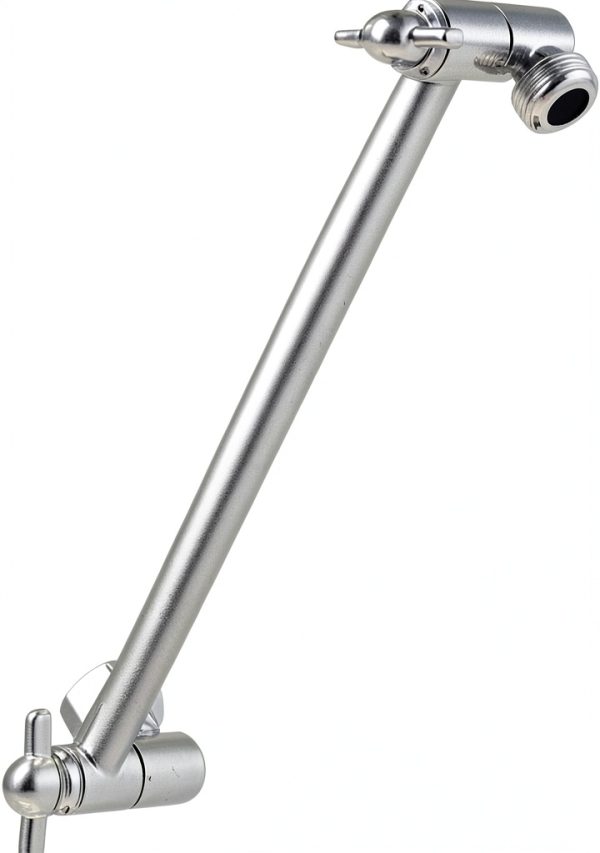 Delta Chrome Shower Arm Adjustable Brass Wall Mounted 10in-0