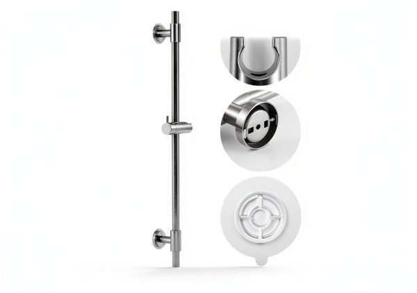 KES Shower Slide Bar Stainless Steel Adjustable Mounting-8