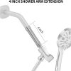 HOMYEP Shower Arm Extender Stainless Steel Chrome Finish-6