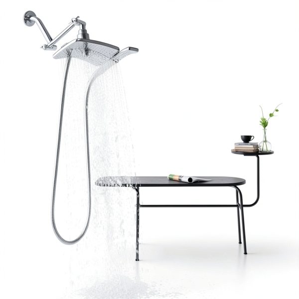 Brass Shower Arm Extension Adjustable Chrome BRIGHT SHOWERS-7