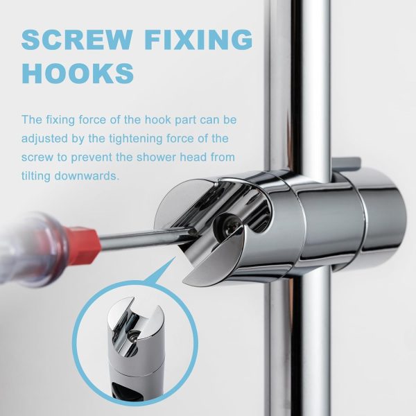 Shower Slide Bar Bracket OFFO ABS Design-4