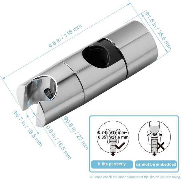 Shower Slide Bar Bracket OFFO ABS Design-1