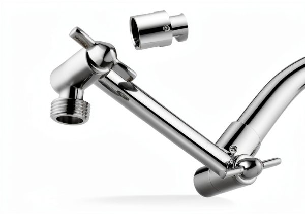 Brass Shower Arm Extension Adjustable Chrome BRIGHT SHOWERS-2