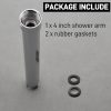 HOMYEP Shower Arm Extender Stainless Steel Chrome Finish-7