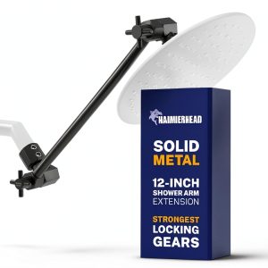 Shower Arm Extender HammerHead Showers Adjustable Metal Rain-0