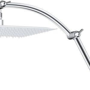 Hibbent Shower Arm Extension Adjustable Height Chrome Finish-0