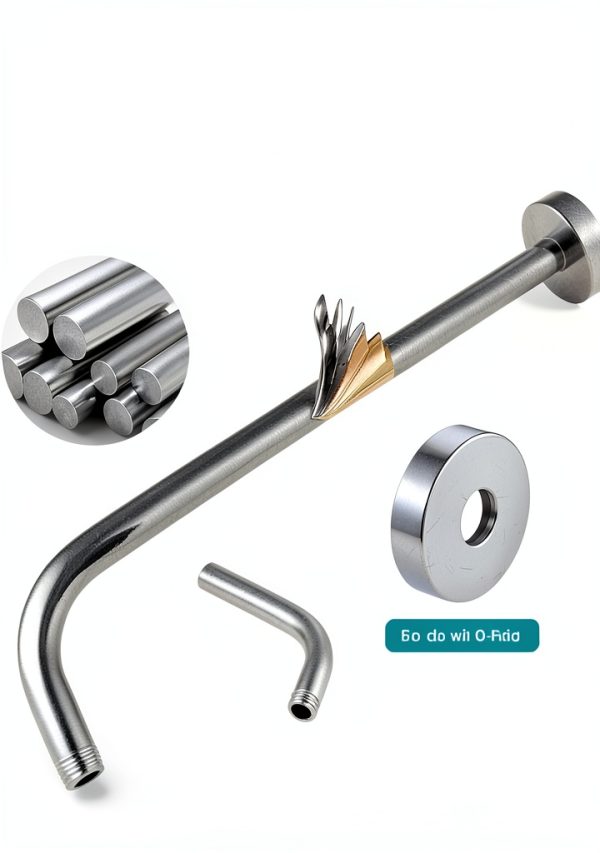 Enoughmen Shower Arm Stainless Steel Chrome Plated Wall-5