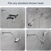 BRIGHT SHOWERS Shower Arm Extension Chrome Stainless Steel-3