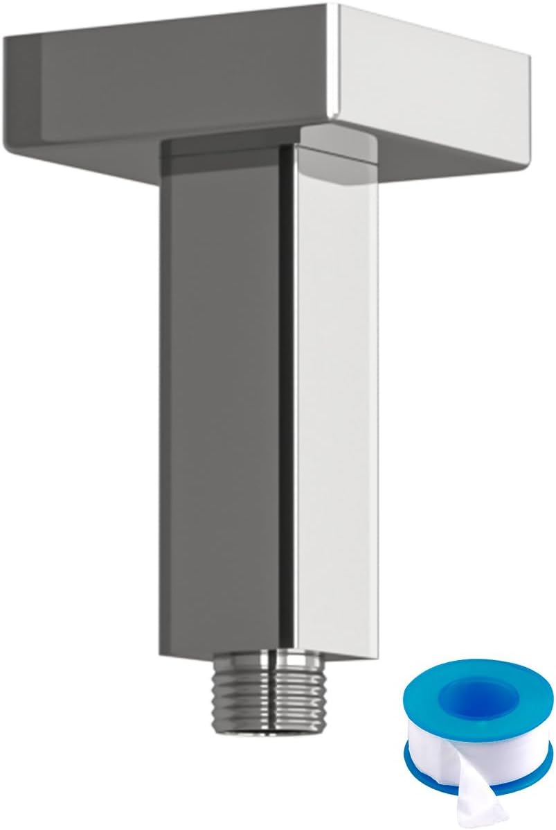 Lordear Ceiling Mount Shower Arm installed in a modern bathroom