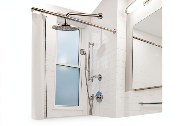 Enoughmen Shower Arm Stainless Steel Chrome Plated Wall-2