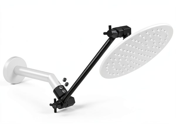 Shower Arm Extender HammerHead Showers Adjustable Metal Rain-6