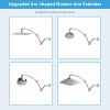 Hibbent Shower Arm Extension Adjustable Height Chrome Finish-3