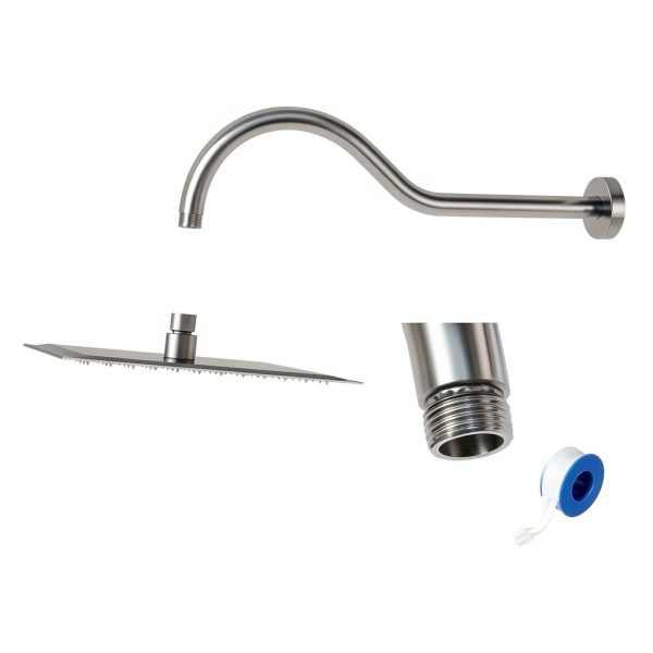 Lordear Shower Arm 17 Inch Stainless Steel Modern Design-3