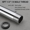 HOMYEP Shower Arm Extender Stainless Steel Chrome Finish-4