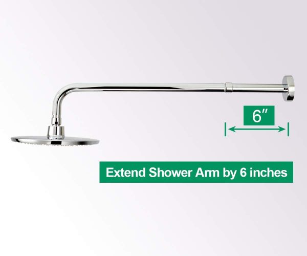 Shower Extender Purelux Polished Chrome-2
