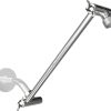 Shower Arm Extender Coeur Designs Chrome 16 Inch-0