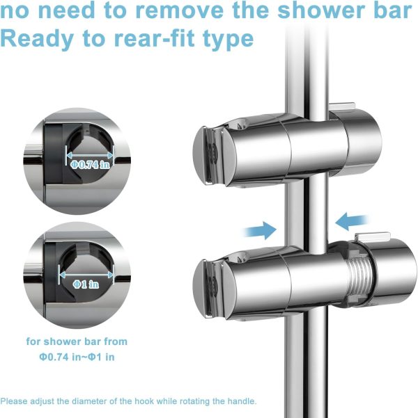 Shower Slide Bar Bracket OFFO ABS Design-2