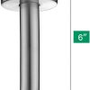 Purelux Ceiling Shower Arm Stainless Steel 6in-2