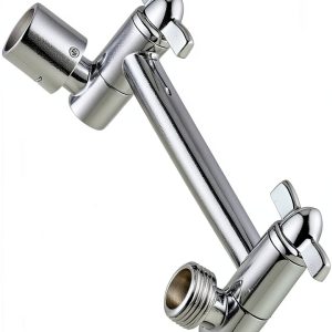 Brass Shower Arm Extension Adjustable Chrome BRIGHT SHOWERS-0