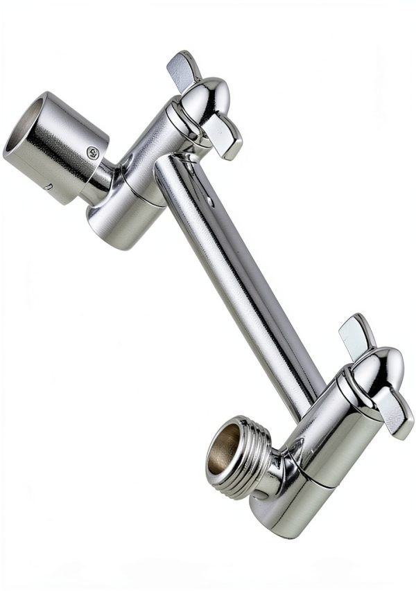 Brass Shower Arm Extension Adjustable Chrome BRIGHT SHOWERS-0