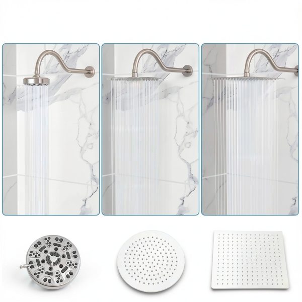 Lordear Shower Arm 17 Inch Stainless Steel Modern Design-5