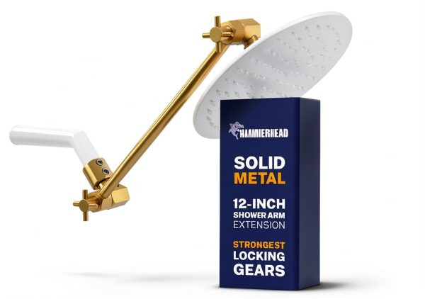 Shower Arm Extender HammerHead Showers Modern Metal Design-0