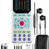 DIANMO G9 Voice Changer USB Audio Mixer for Streaming and Karaoke 16-0