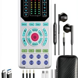 DIANMO G9 Voice Changer USB Audio Mixer for Streaming and Karaoke 16-0