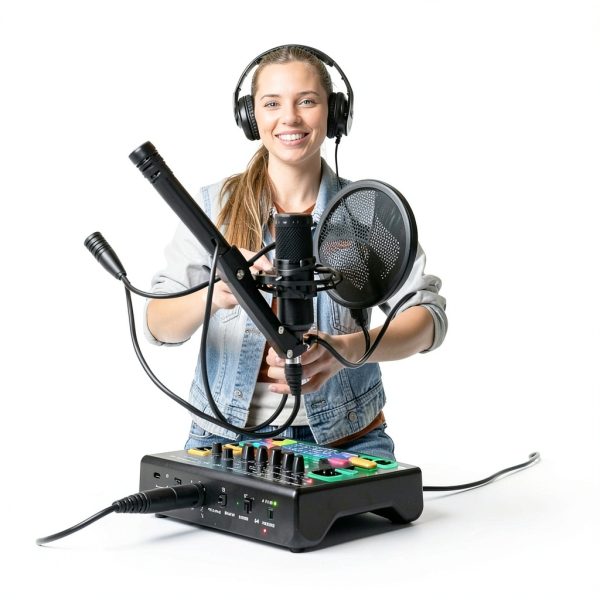 IX-MI Gaming Audio Mixer Black USB with RGB-4