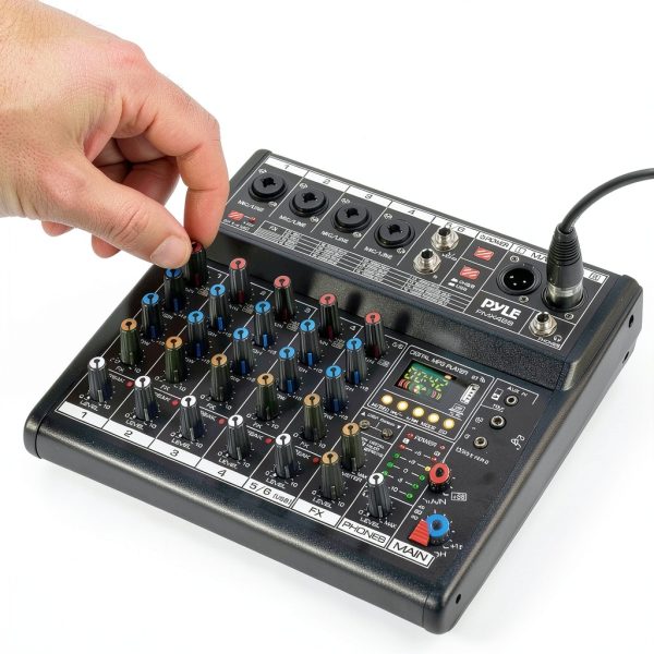 Pyle DJ Mixer PMX466 Metal Chassis with 16 Effects for DJs-3