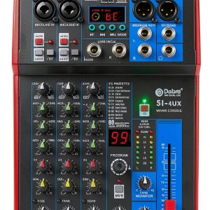 Soundcraft SI-4UX DJ Mixer with Bluetooth and 48V Phantom Power-0