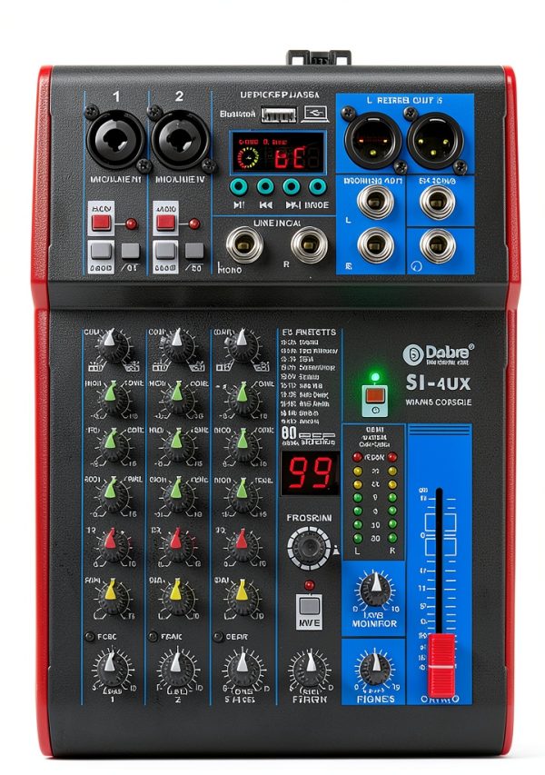Soundcraft SI-4UX DJ Mixer with Bluetooth and 48V Phantom Power-0