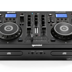 Gemini CDM-4000BT All-In-One DJ Mixer with Bluetooth Dual USB CD Decks-0