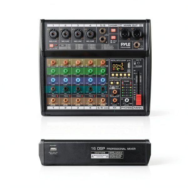 Pyle DJ Mixer PMX466 Metal Chassis with 16 Effects for DJs-1