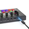 Facmogu F009 Live Sound Card Audio Mixer-6