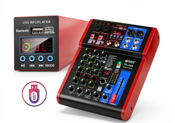 Soundcraft SI-4UX DJ Mixer with Bluetooth and 48V Phantom Power-4
