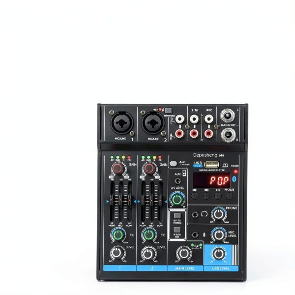 Wireless DJ Mixer for iOS Android Smartphones M4-4