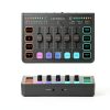 IX-MI Gaming Audio Mixer Black USB with RGB-7