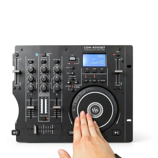Gemini CDM-4000BT All-In-One DJ Mixer with Bluetooth Dual USB CD Decks-5