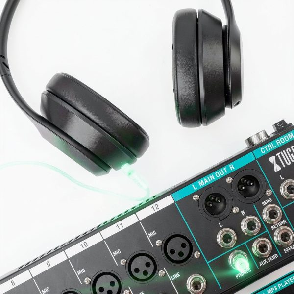 CT Audio Mixer CT60 6-Channel Bluetooth DJ Mixer with Phantom Power-4