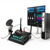 4 Channel Pro Mixer Audio with Built-In Power Amplifier-5