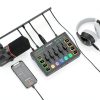 IX-MI Gaming Audio Mixer Black USB with RGB-2
