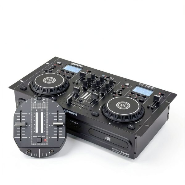 Gemini CDM-4000BT All-In-One DJ Mixer with Bluetooth Dual USB CD Decks-6