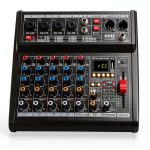 Pyle DJ Mixer PMX466 Metal Chassis with 16 Effects for DJs-0
