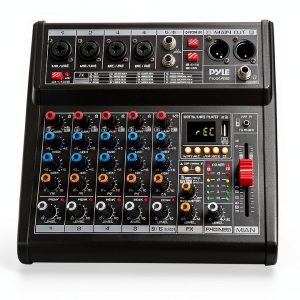 Pyle DJ Mixer PMX466 Metal Chassis with 16 Effects for DJs-0