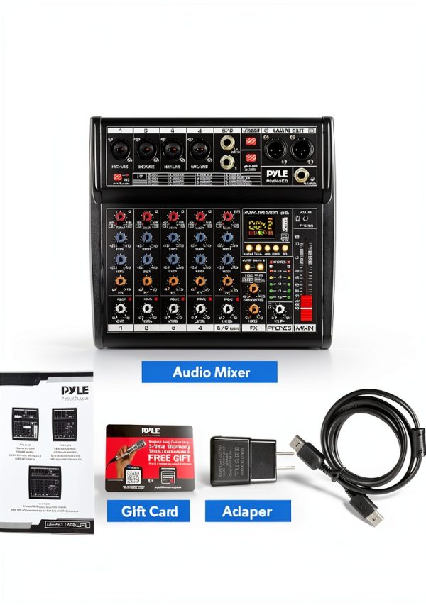 Pyle DJ Mixer PMX466 Metal Chassis with 16 Effects for DJs-6