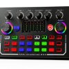 Facmogu F009 Live Sound Card Audio Mixer-8